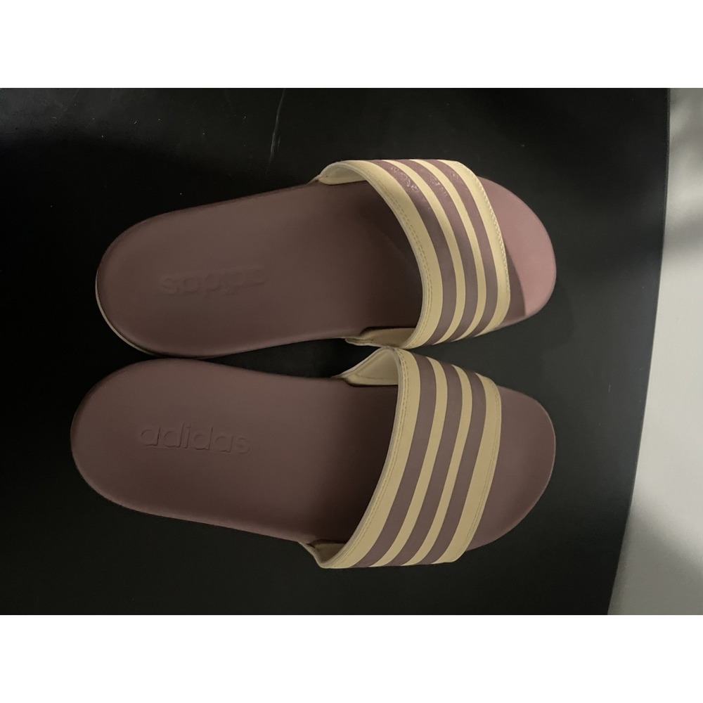Adidas Women's Cushioning Adilette Comfort Slides Sandals Purple Size 8 - Picture 4 of 8